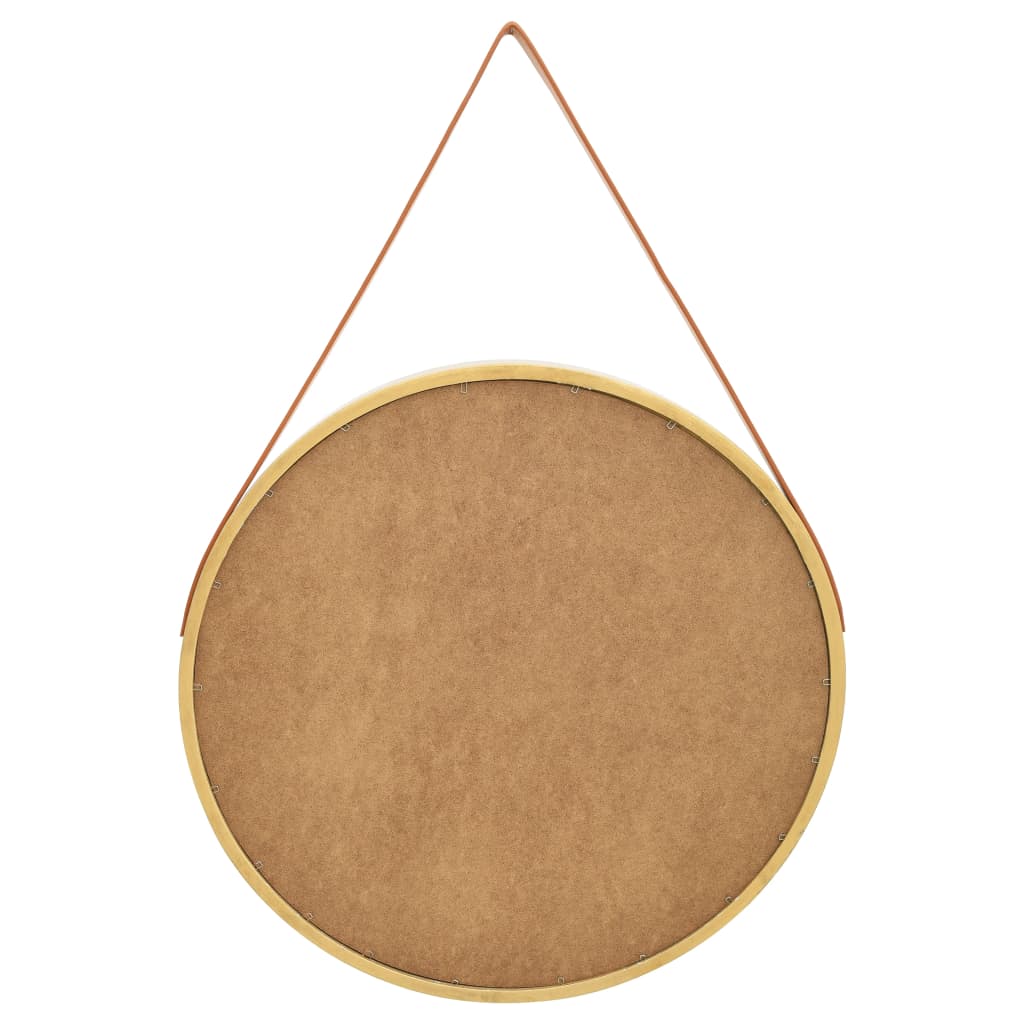 8720286009871_g_en_hd_2 vidaXL Wall Mirror with Strap 60 cm Gold - Image 3