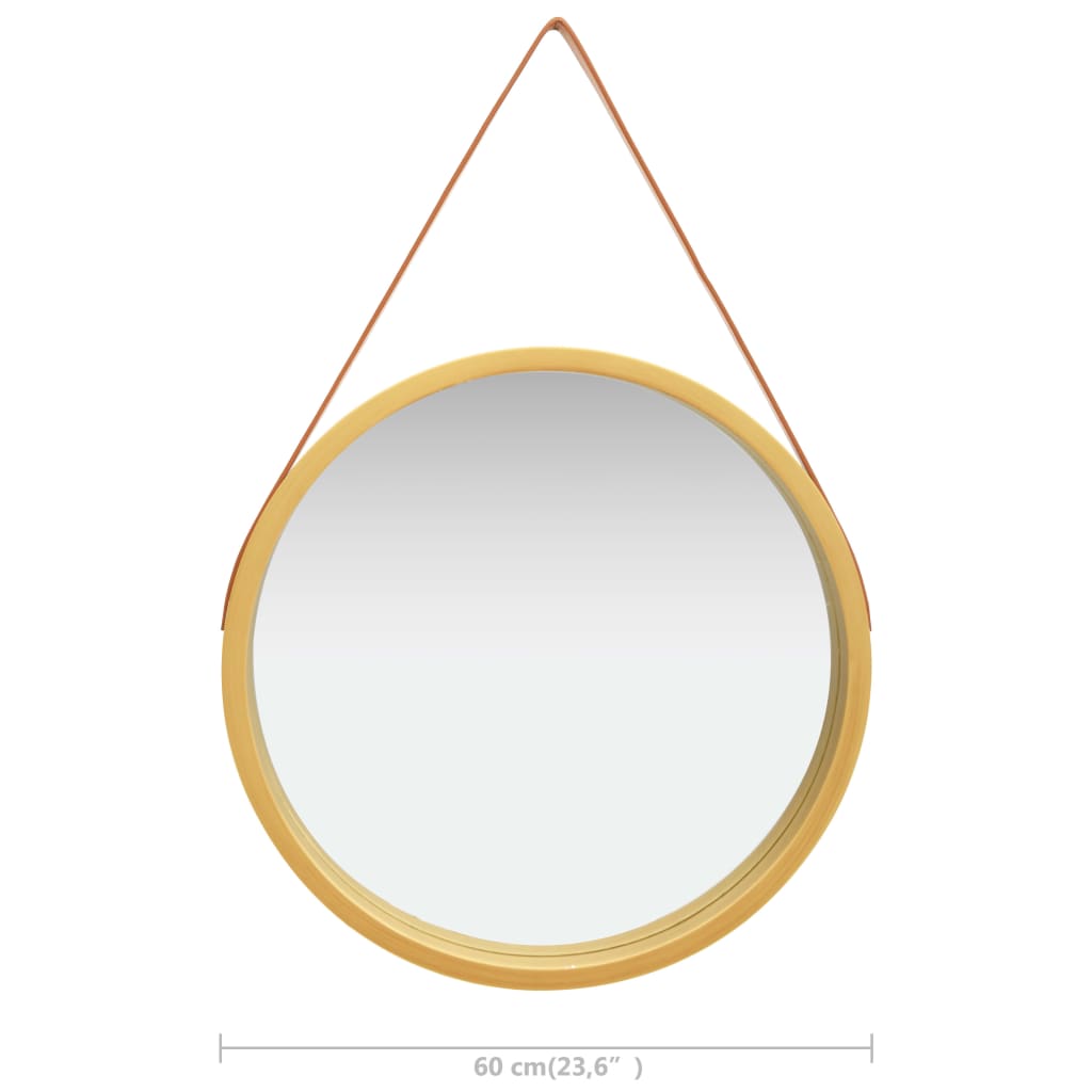 8720286009871_g_en_hd_5 vidaXL Wall Mirror with Strap 60 cm Gold - Image 6