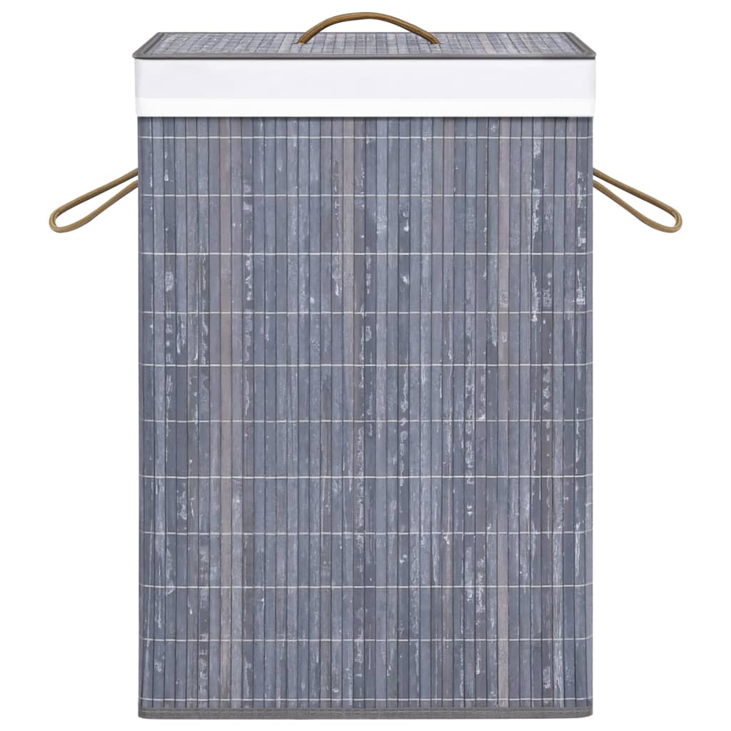 8720286010624_g_en_hd_3 vidaXL Bamboo Laundry Basket with 2 Sections Grey 72 L - Image 4