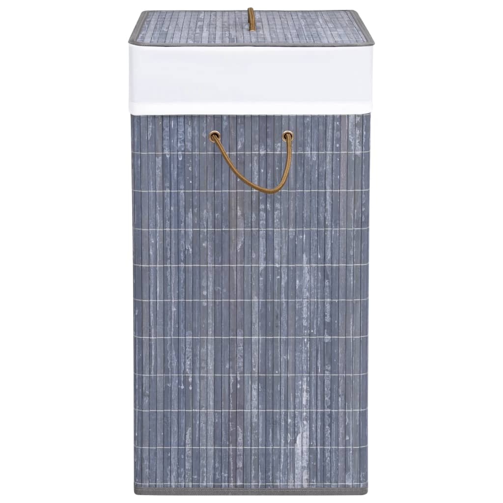 8720286010631_g_en_hd_4 vidaXL Bamboo Laundry Basket with 2 Sections Grey 100 L - Image 5