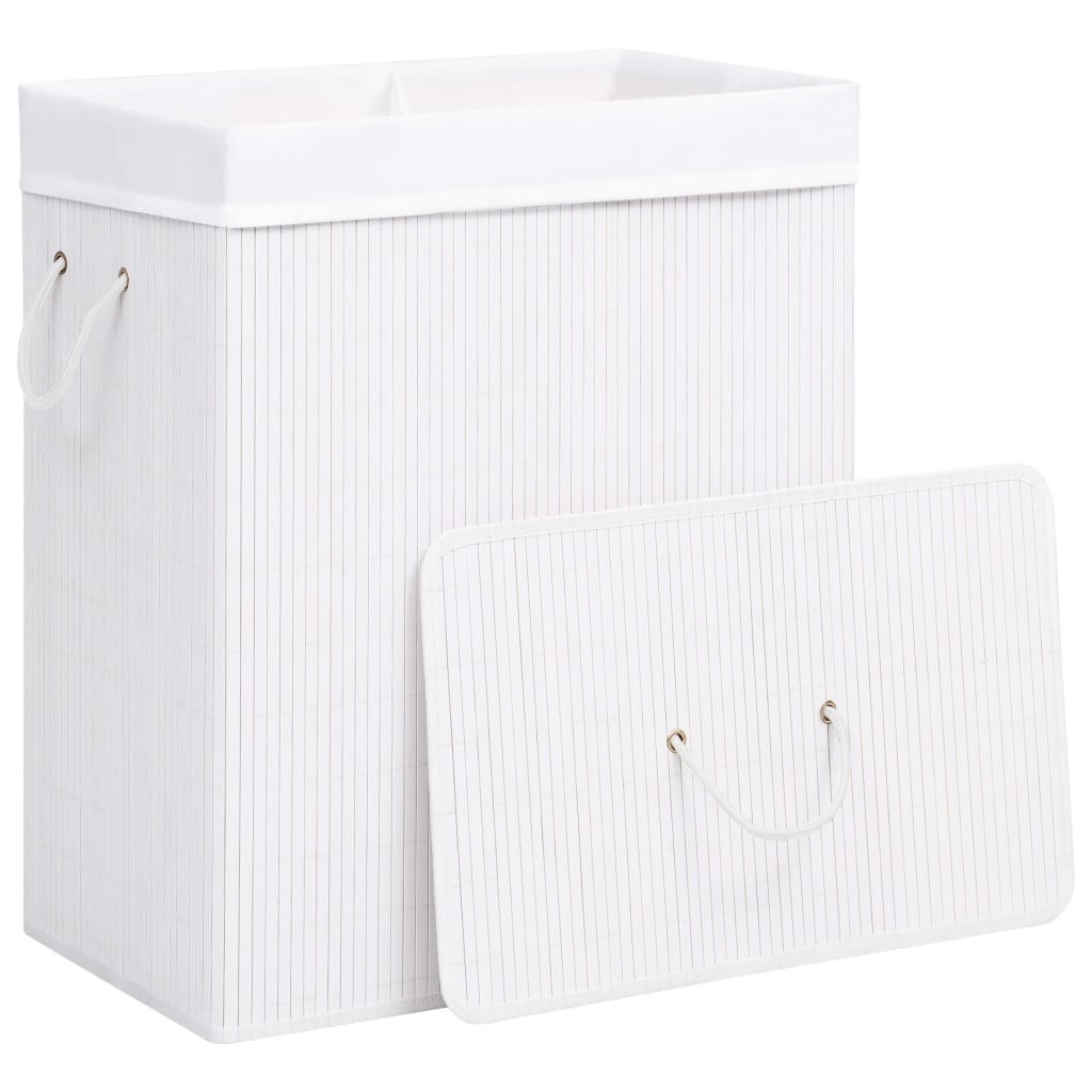 8720286010655_g_en_hd_2 vidaXL Bamboo Laundry Basket with 2 Sections White 100 L - Image 3