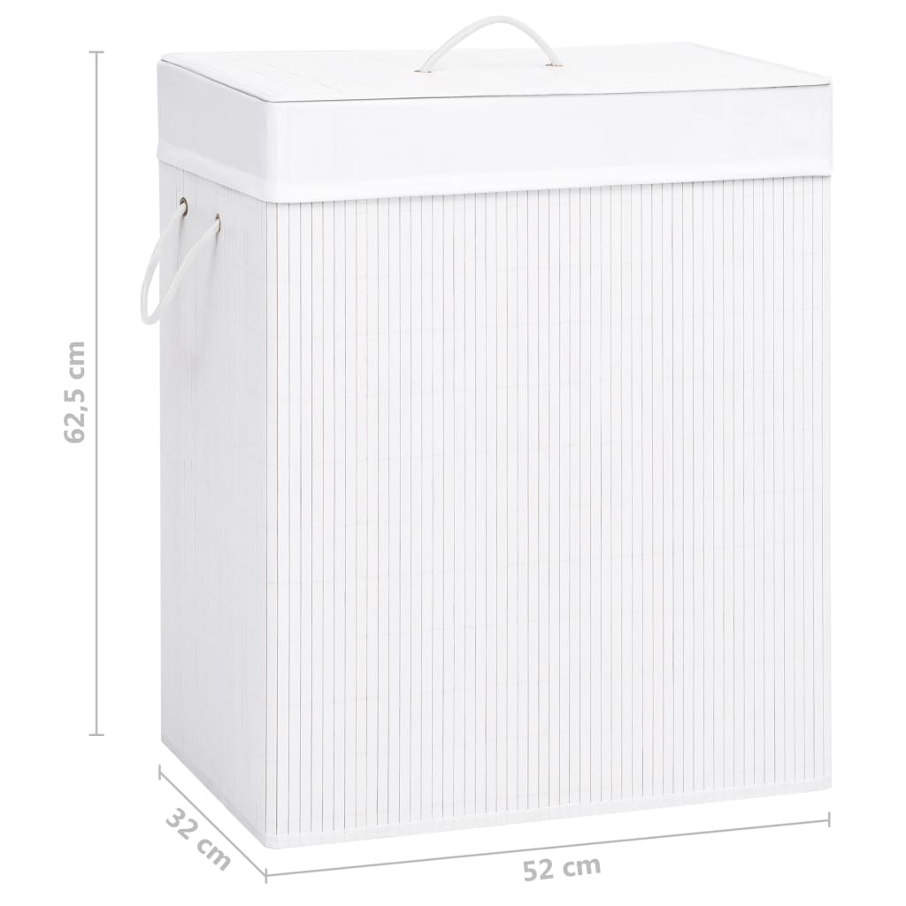8720286010655_g_en_hd_8 vidaXL Bamboo Laundry Basket with 2 Sections White 100 L - Image 9