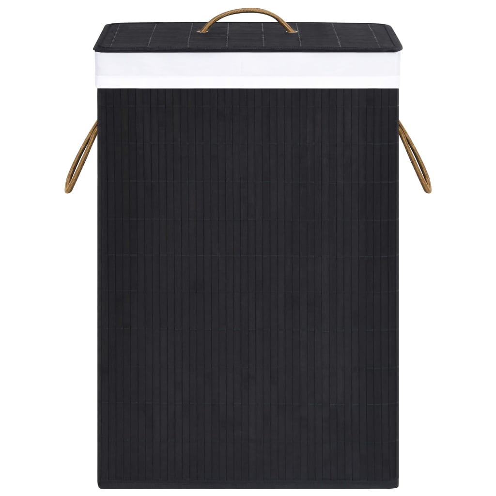 8720286010662_g_en_hd_3 vidaXL Bamboo Laundry Basket with 2 Sections Black 72 L - Image 4
