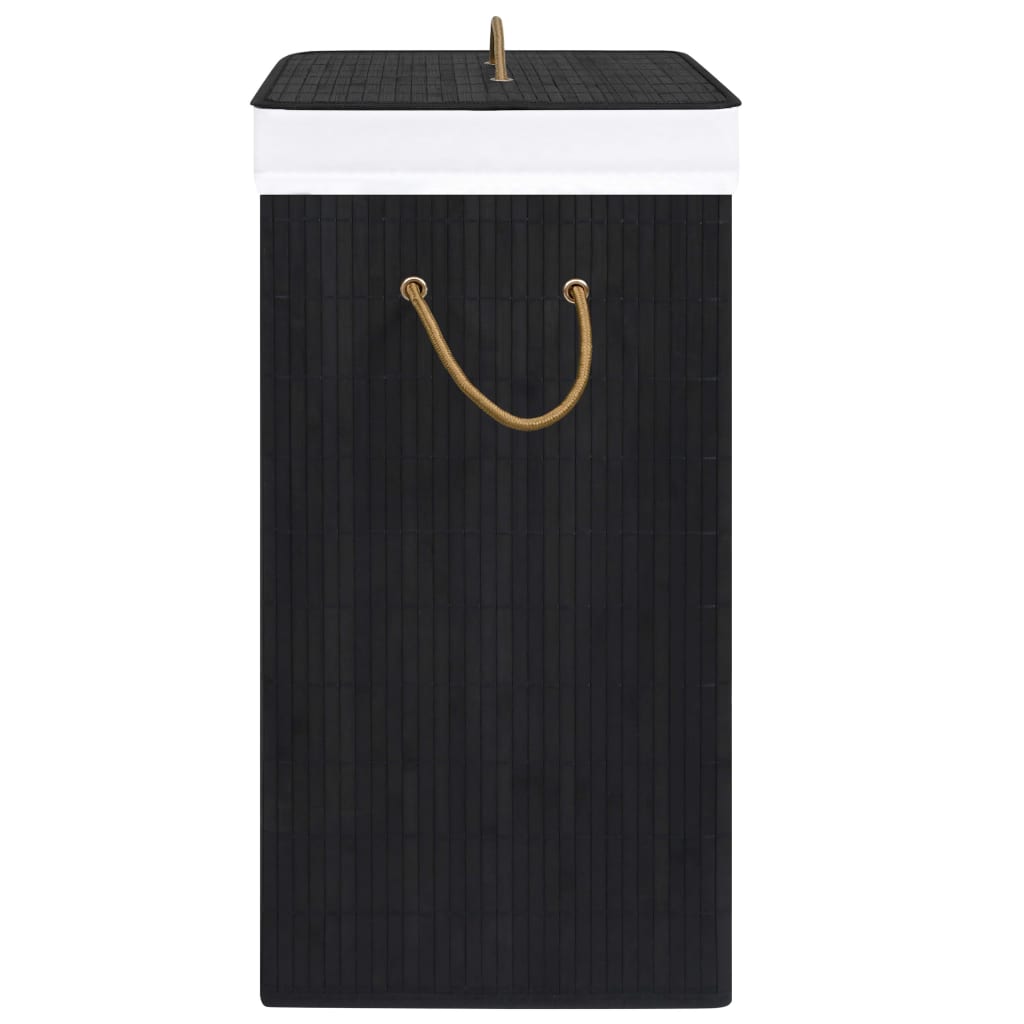 8720286010662_g_en_hd_4 vidaXL Bamboo Laundry Basket with 2 Sections Black 72 L - Image 5