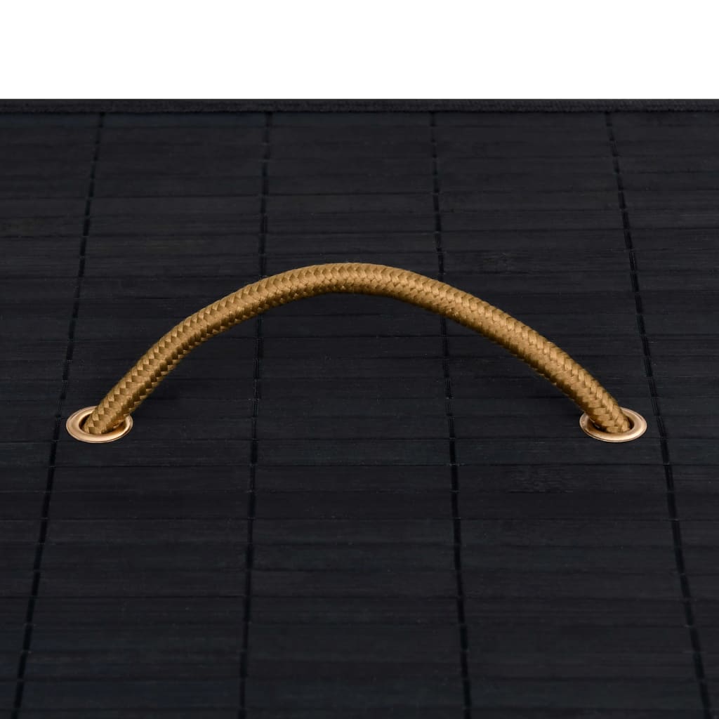 8720286010662_g_en_hd_5 vidaXL Bamboo Laundry Basket with 2 Sections Black 72 L - Image 6