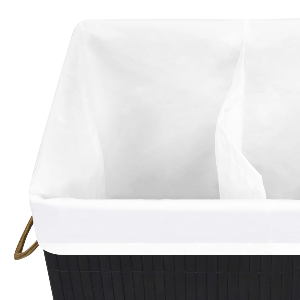 8720286010662_g_en_hd_6 vidaXL Bamboo Laundry Basket with 2 Sections Black 72 L - Image 7