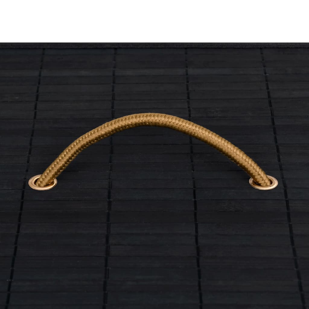 8720286010679_g_en_hd_5 vidaXL Bamboo Laundry Basket with 2 Sections Black 100 L - Image 6