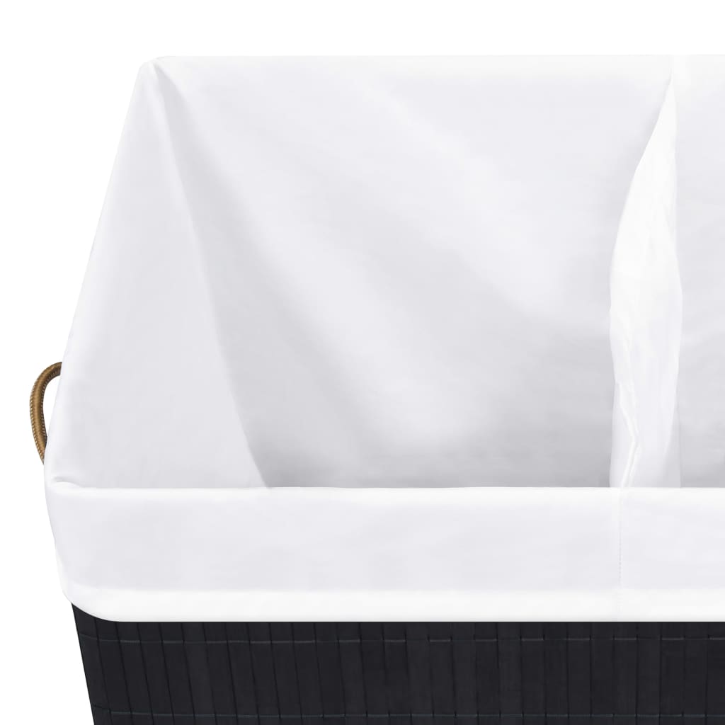 8720286010679_g_en_hd_6 vidaXL Bamboo Laundry Basket with 2 Sections Black 100 L - Image 7