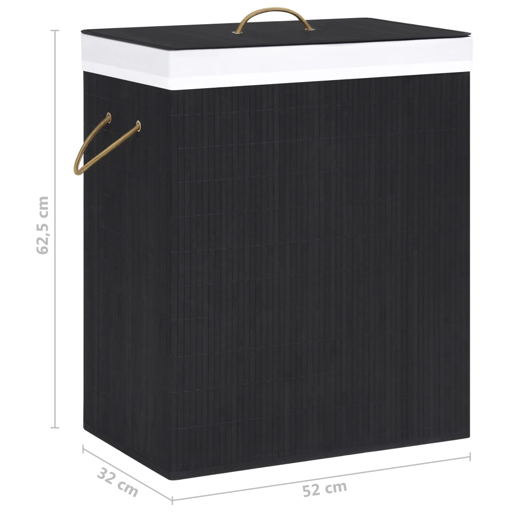 8720286010679_g_en_hd_8 vidaXL Bamboo Laundry Basket with 2 Sections Black 100 L - Image 9