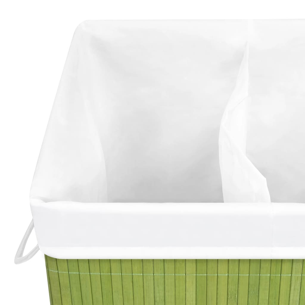 8720286010709_g_en_hd_6 vidaXL Bamboo Laundry Basket with 2 Sections Green 72 L - Image 7