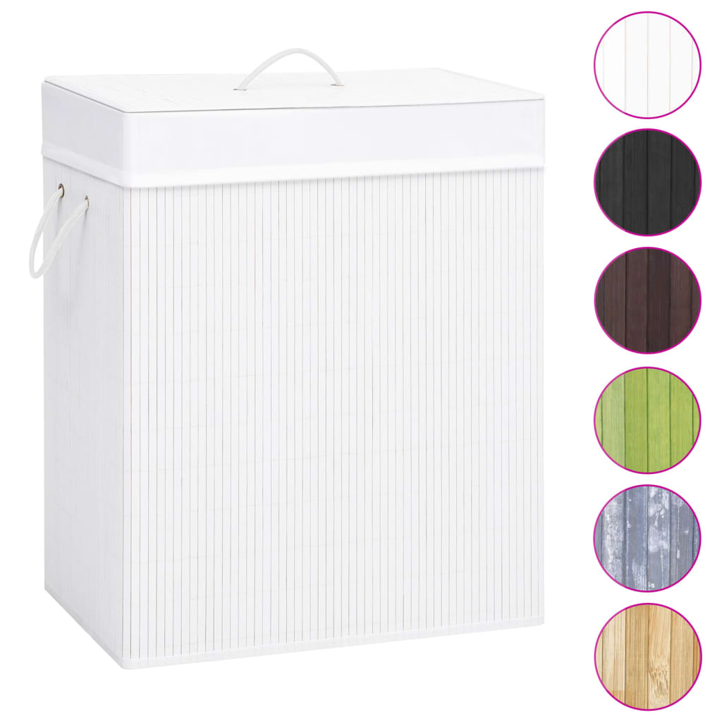 8720286010730_g_en_hd_1 vidaXL Bamboo Laundry Basket with Single Section White 83 L - Image 2