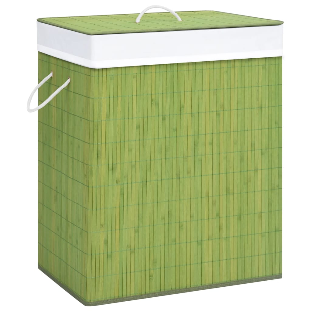 8720286010754_g_en_hd_1 vidaXL Bamboo Laundry Basket with Single Section Green 83 L - Image 2