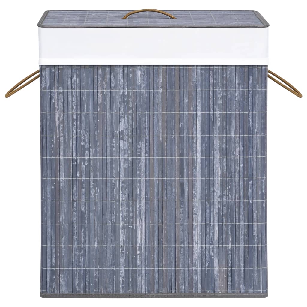 8720286010778_g_en_hd_3 vidaXL Bamboo Laundry Basket with Single Section Grey 83 L - Image 4