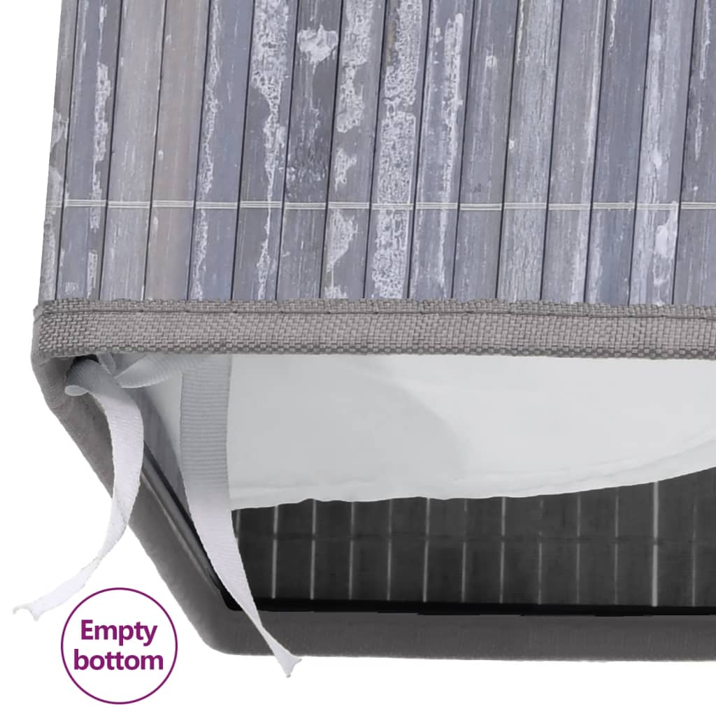 8720286010778_g_en_hd_7 vidaXL Bamboo Laundry Basket with Single Section Grey 83 L - Image 8
