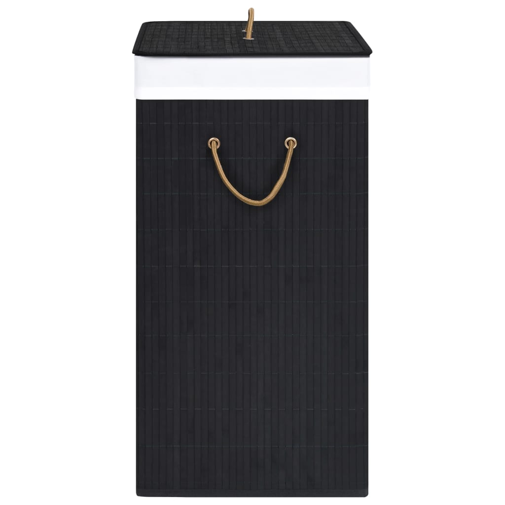 8720286010792_g_en_hd_4 vidaXL Bamboo Laundry Basket with Single Section Black 83 L - Image 5