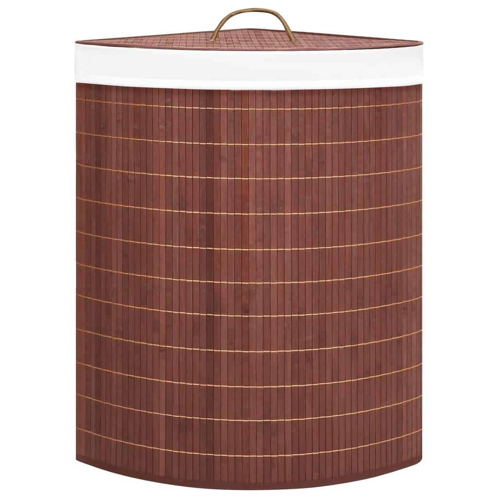 8720286010815_g_en_hd_2 vidaXL Bamboo Corner Laundry Basket Brown 60 L - Image 3
