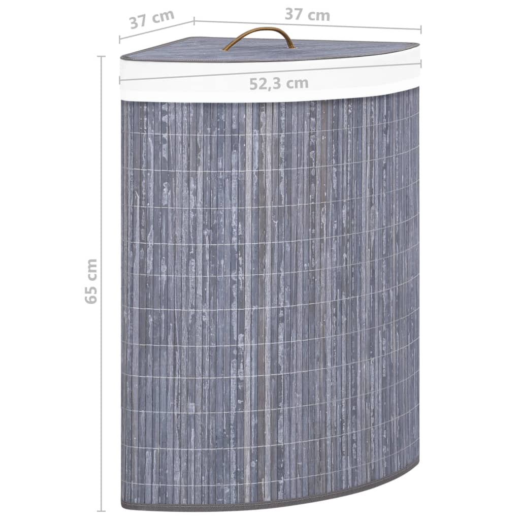 8720286010822_g_en_hd_8 vidaXL Bamboo Corner Laundry Basket Grey 60 L - Image 9