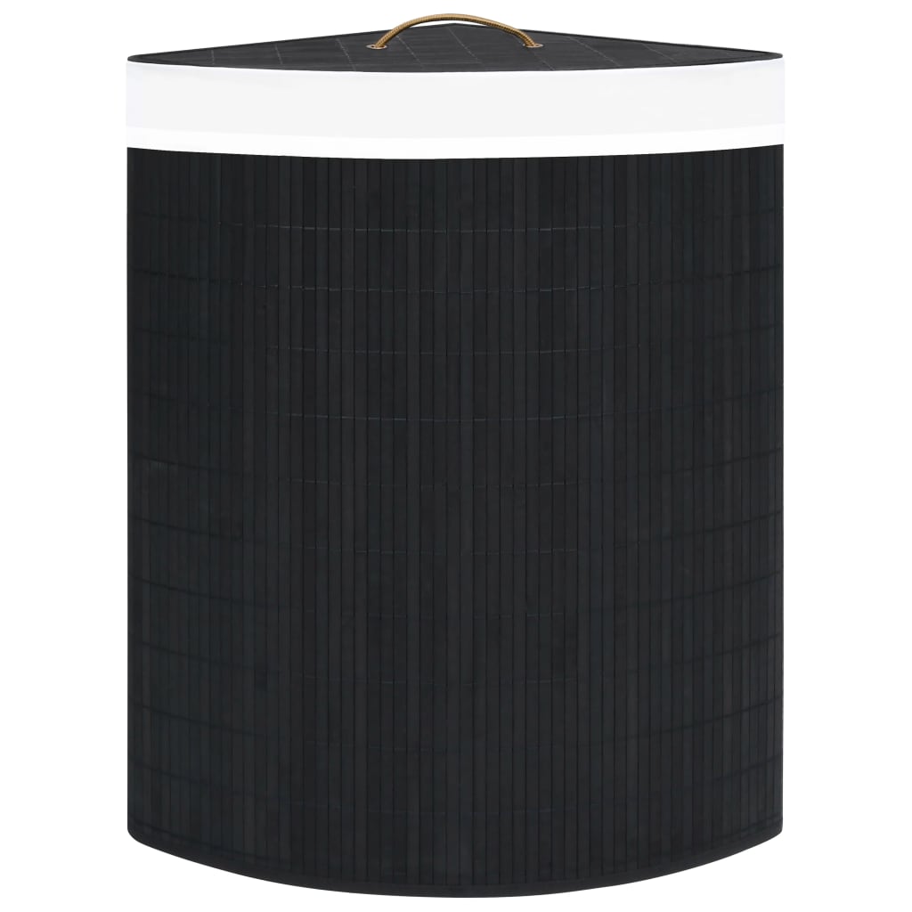 8720286010839_g_en_hd_3 vidaXL Bamboo Corner Laundry Basket Black 60 L - Image 4