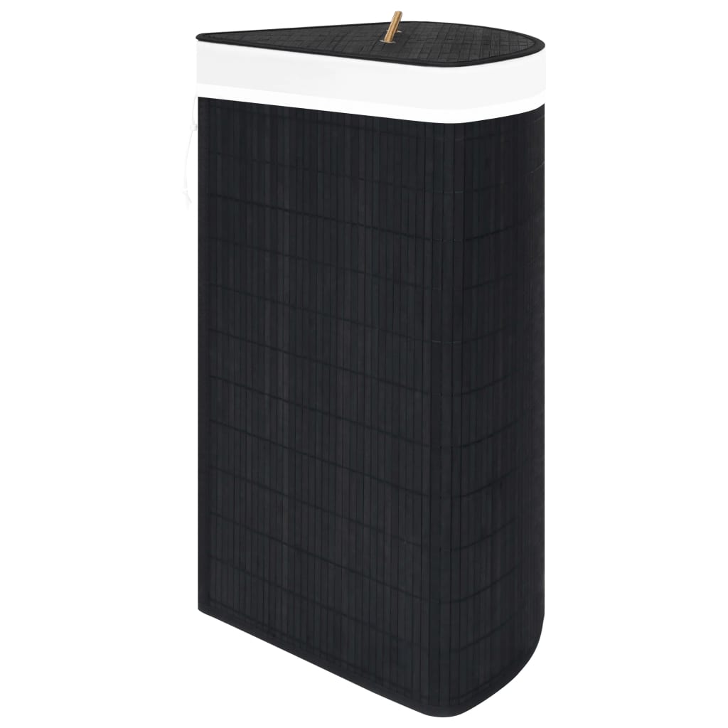 8720286010839_g_en_hd_4 vidaXL Bamboo Corner Laundry Basket Black 60 L - Image 5