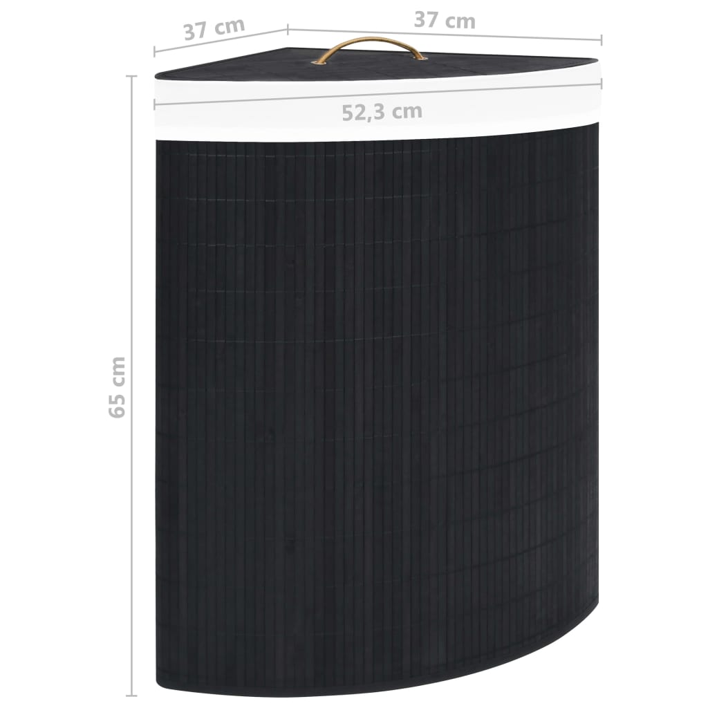 8720286010839_g_en_hd_8 vidaXL Bamboo Corner Laundry Basket Black 60 L - Image 9