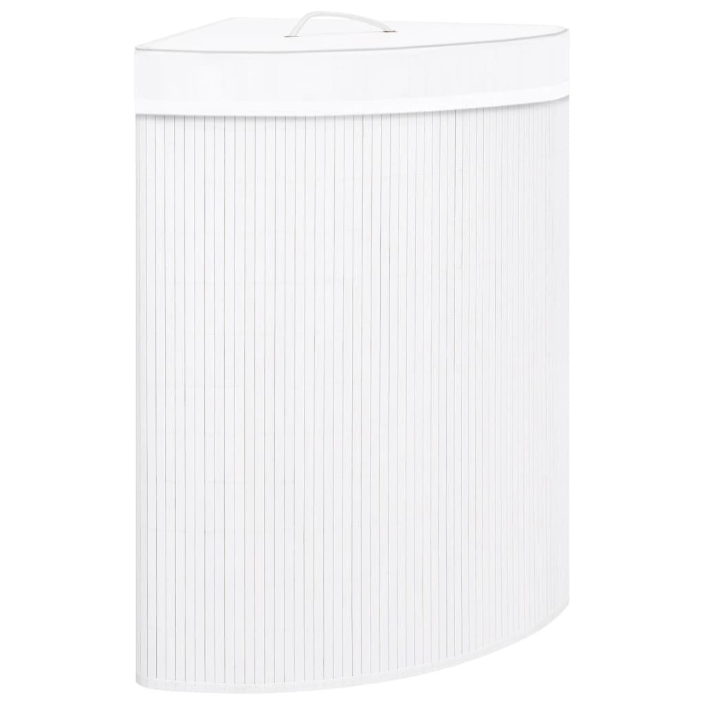 8720286010846_g_en_hd_1 vidaXL Bamboo Corner Laundry Basket White 60 L - Image 2