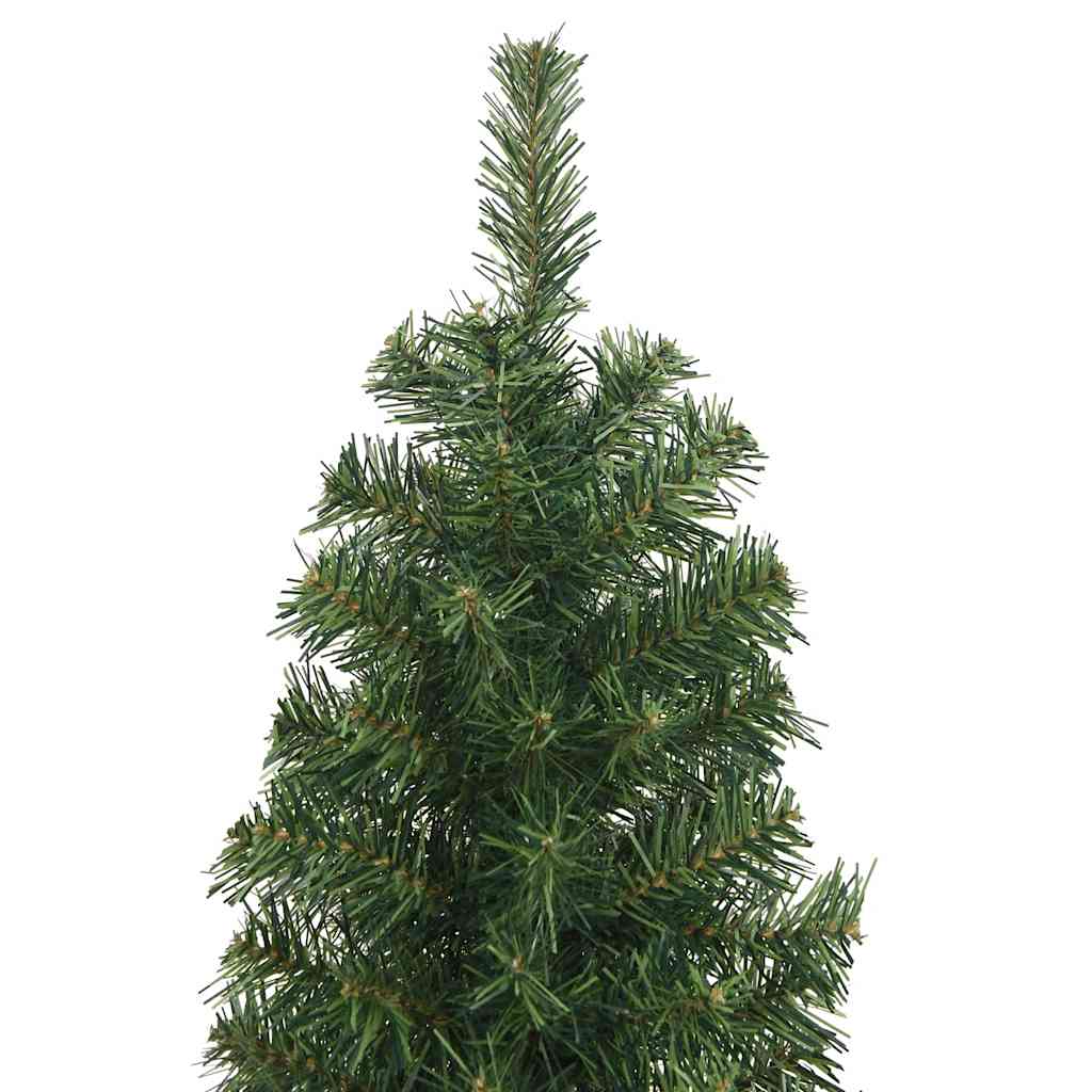 8720286011515_g_en_hd_3 vidaXL Slim Artificial Christmas Tree with Stand Green 240 cm PVC - Image 4