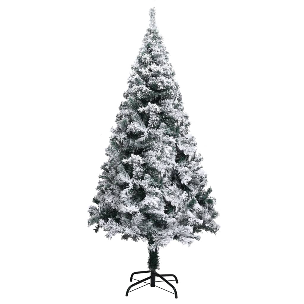8720286011621_g_en_hd_1 vidaXL Artificial Christmas Tree with Flocked Snow Green 150 m PVC - Image 2