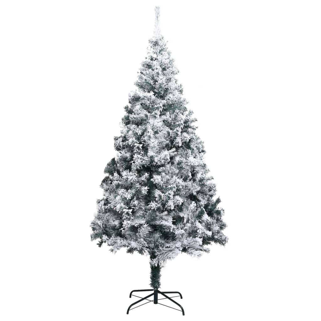 8720286011638_g_en_hd_1 vidaXL Artificial Christmas Tree with Flocked Snow Green 180 cm PVC - Image 2