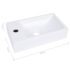 vidaXL Wash Basin 400x220x90 mm SMC White - Image 7