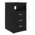 vidaXL Desk Black 140x50x76 cm Engineered Wood - Image 11