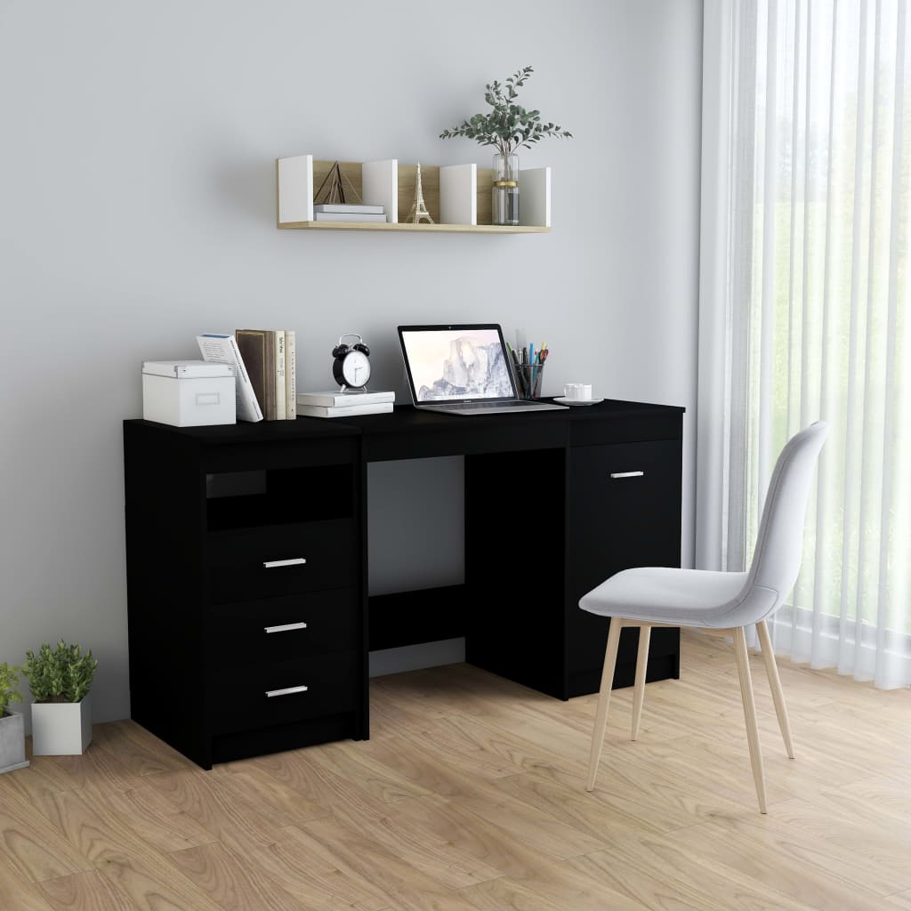8720286014370_m_en_hd_1 vidaXL Desk Black 140x50x76 cm Engineered Wood - Image 1