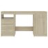 vidaXL Desk Sonoma Oak 140x50x76 cm Engineered Wood - Image 5