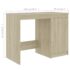 vidaXL Desk Sonoma Oak 140x50x76 cm Engineered Wood - Image 10