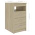 vidaXL Desk Sonoma Oak 140x50x76 cm Engineered Wood - Image 11