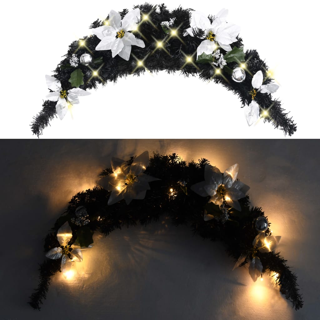 8720286014561_g_en_hd_1 vidaXL Christmas Arch with LED Lights Black 90 cm PVC - Image 2