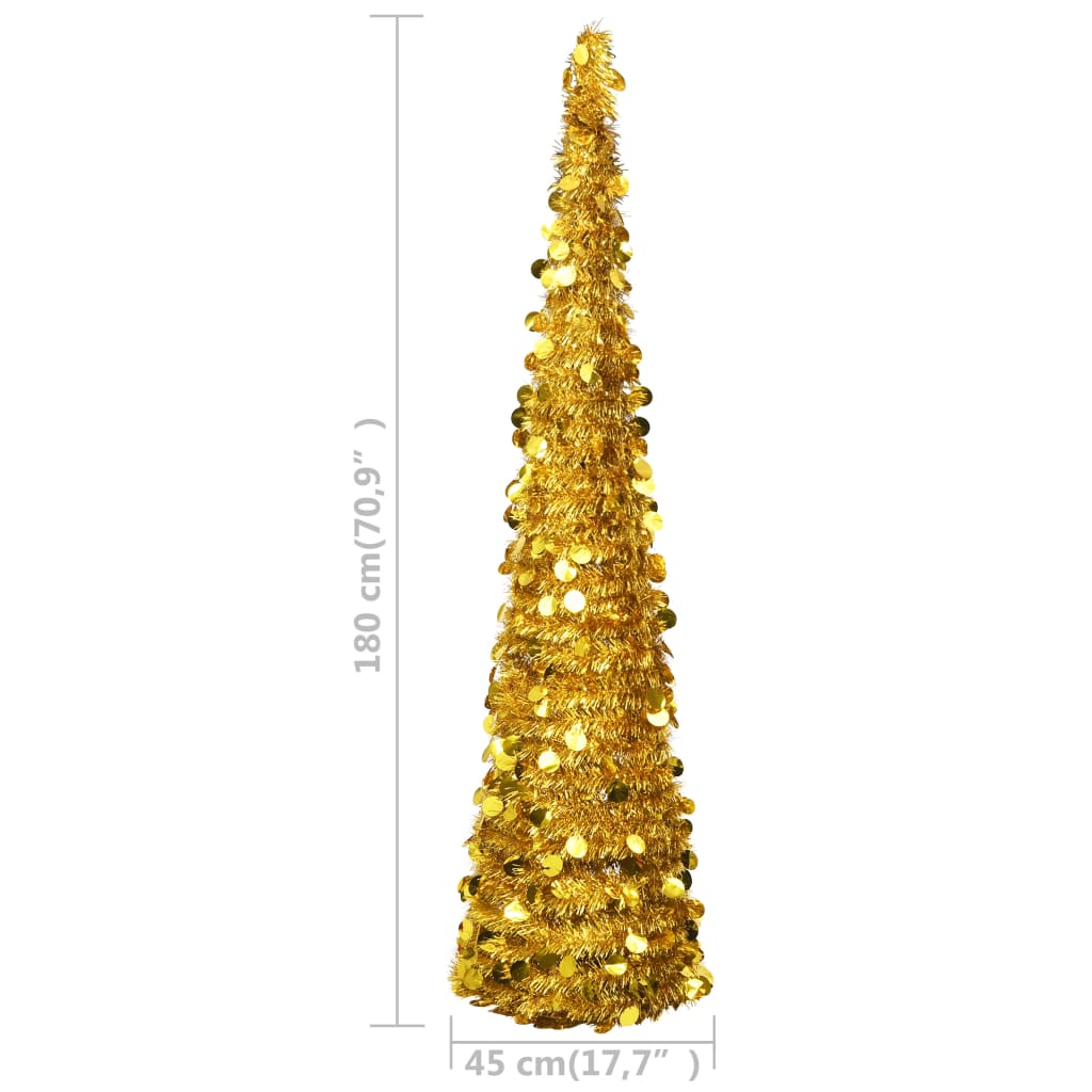 8720286014592_g_en_hd_4 vidaXL Pop-up Artificial Christmas Tree Gold 180 cm PET - Image 5