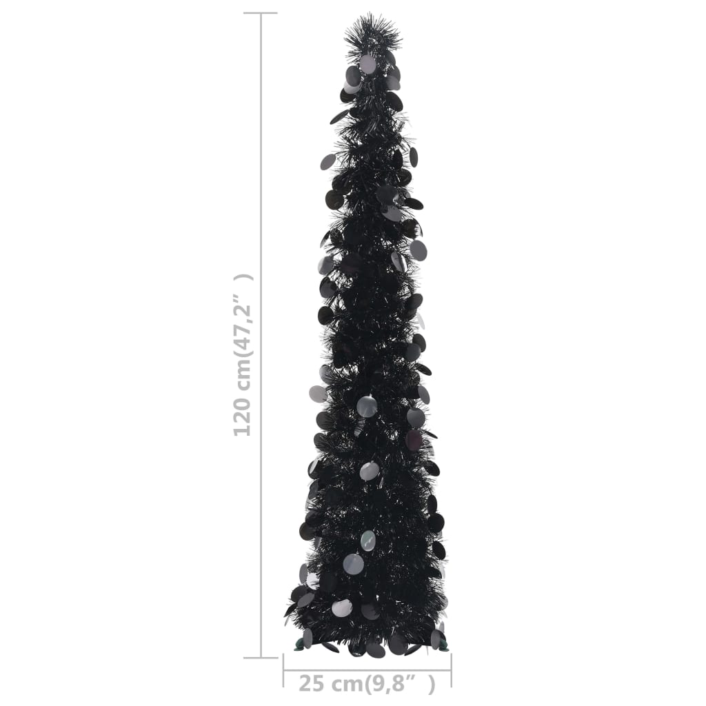 8720286014608_g_en_hd_4 vidaXL Pop-up Artificial Christmas Tree Black 120 cm PET - Image 5