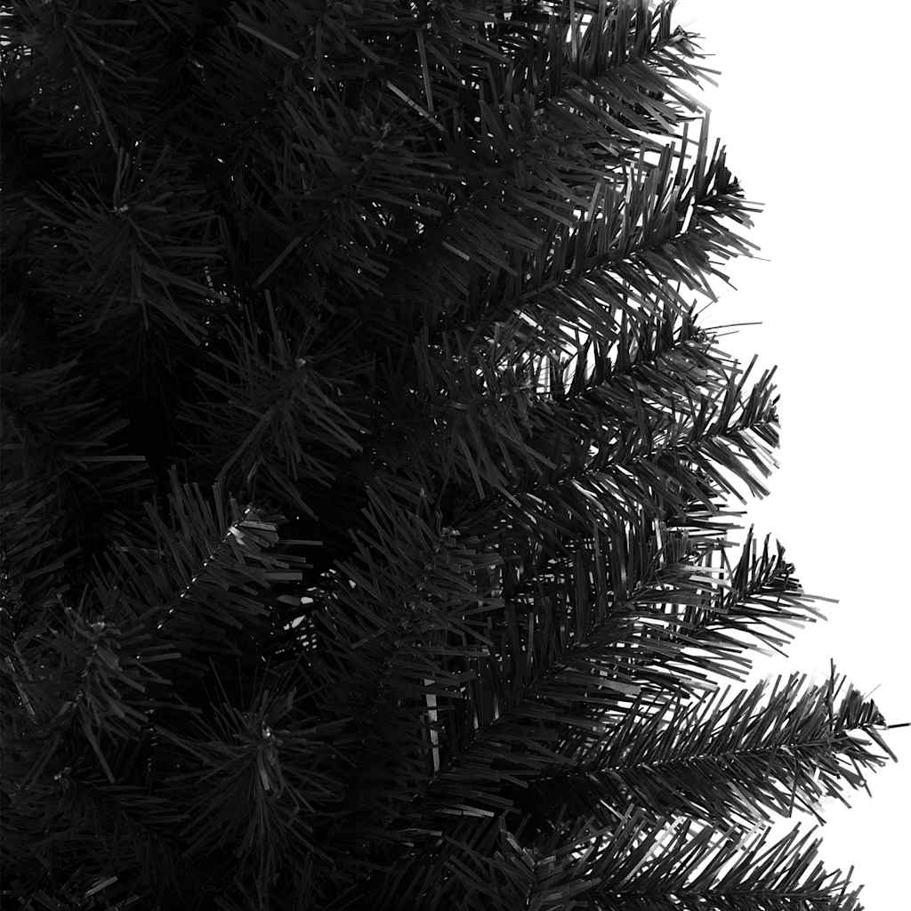 8720286014776_g_en_hd_4 vidaXL Artificial Christmas Tree with Stand Black 210 cm PVC - Image 5