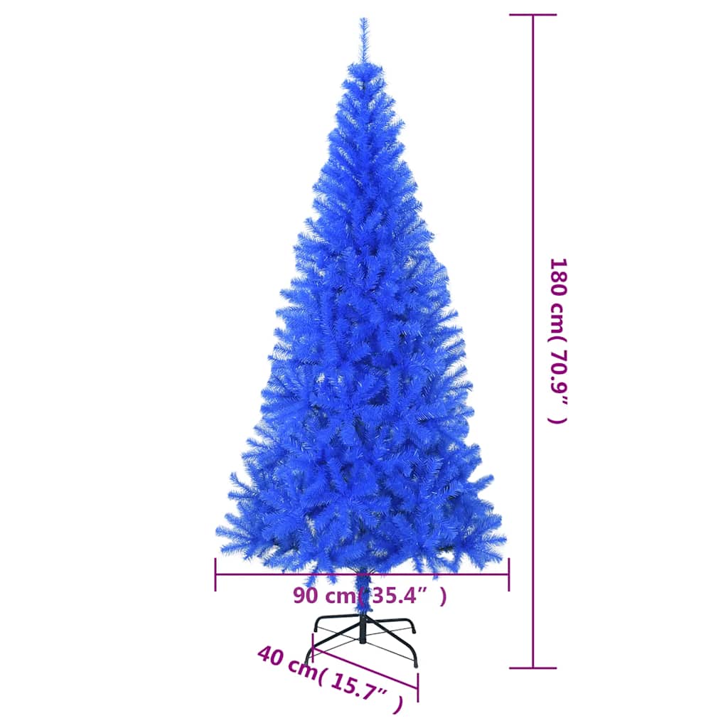 8720286014790_g_en_hd_6 vidaXL Artificial Christmas Tree with Stand Blue 180 cm PVC - Image 7