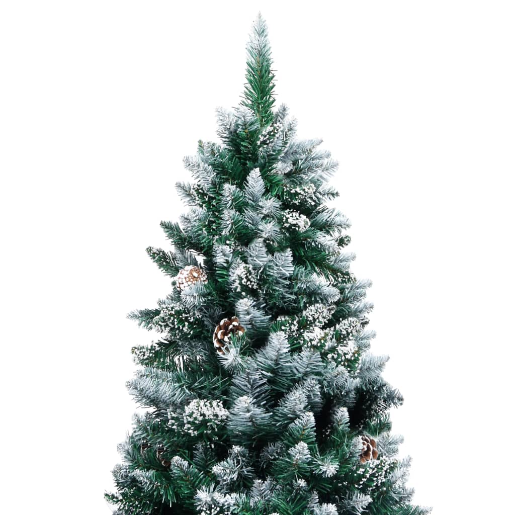 8720286014929_g_en_hd_1 vidaXL Artificial Christmas Tree with Pine Cones and White Snow 210 cm - Image 2