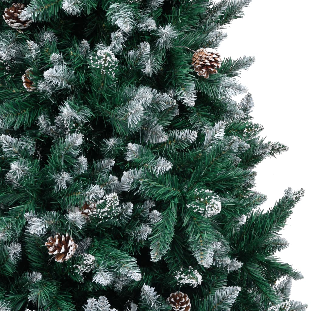 8720286014929_g_en_hd_2 vidaXL Artificial Christmas Tree with Pine Cones and White Snow 210 cm - Image 3