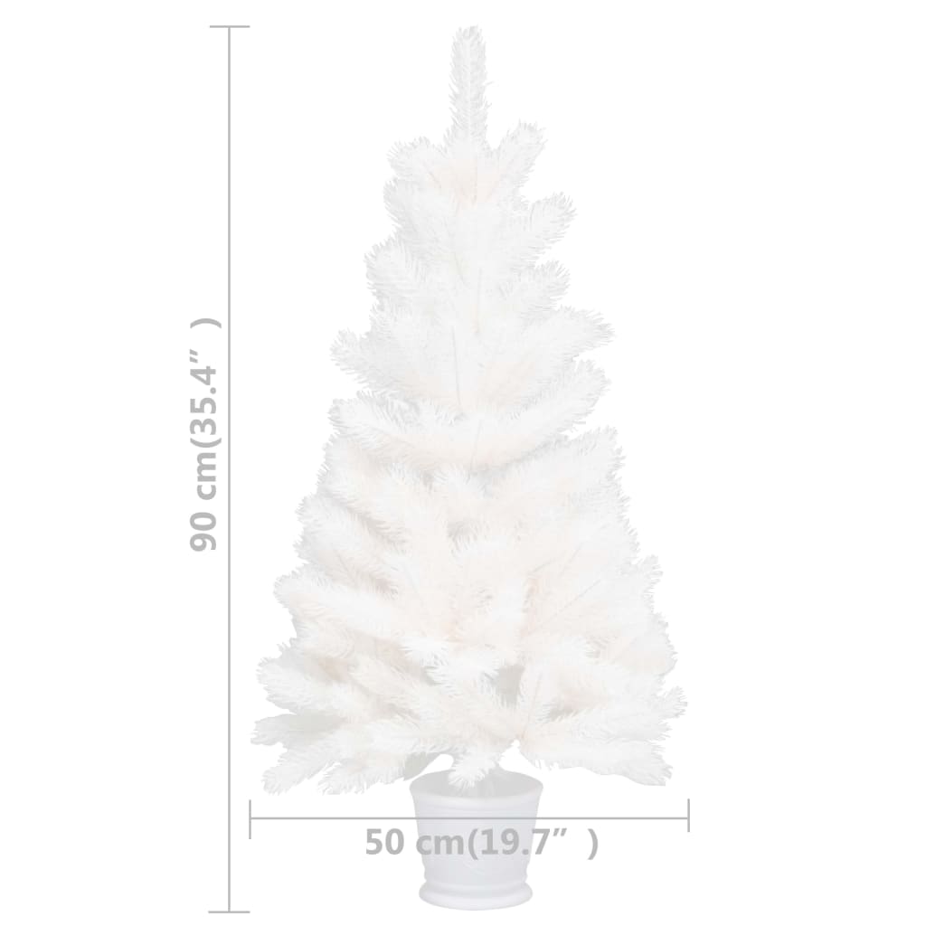 8720286014950_g_en_hd_5 vidaXL Artificial Christmas Tree Lifelike Needles White 90 cm - Image 6