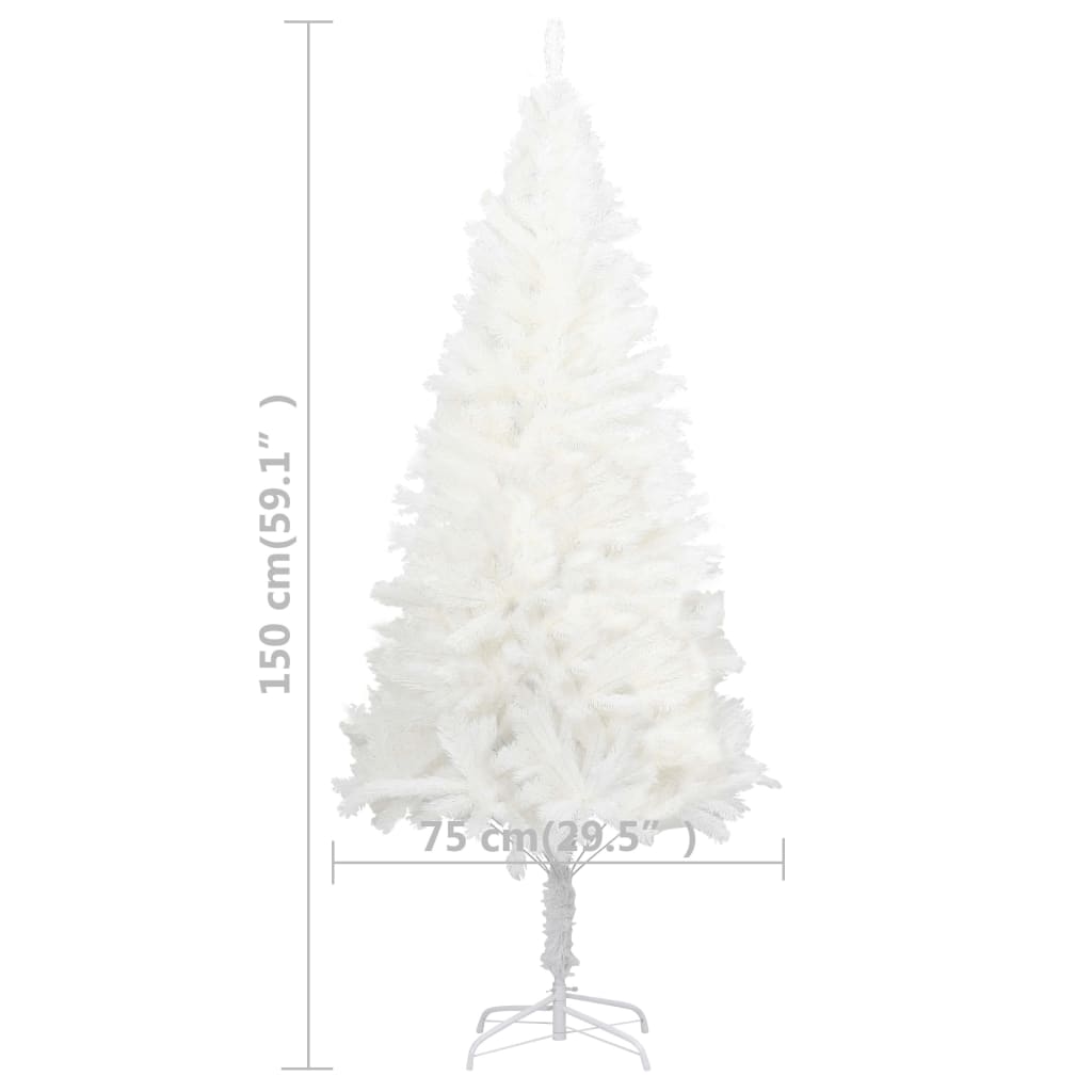8720286014974_g_en_hd_5 vidaXL Artificial Christmas Tree Lifelike Needles White 150 cm - Image 6