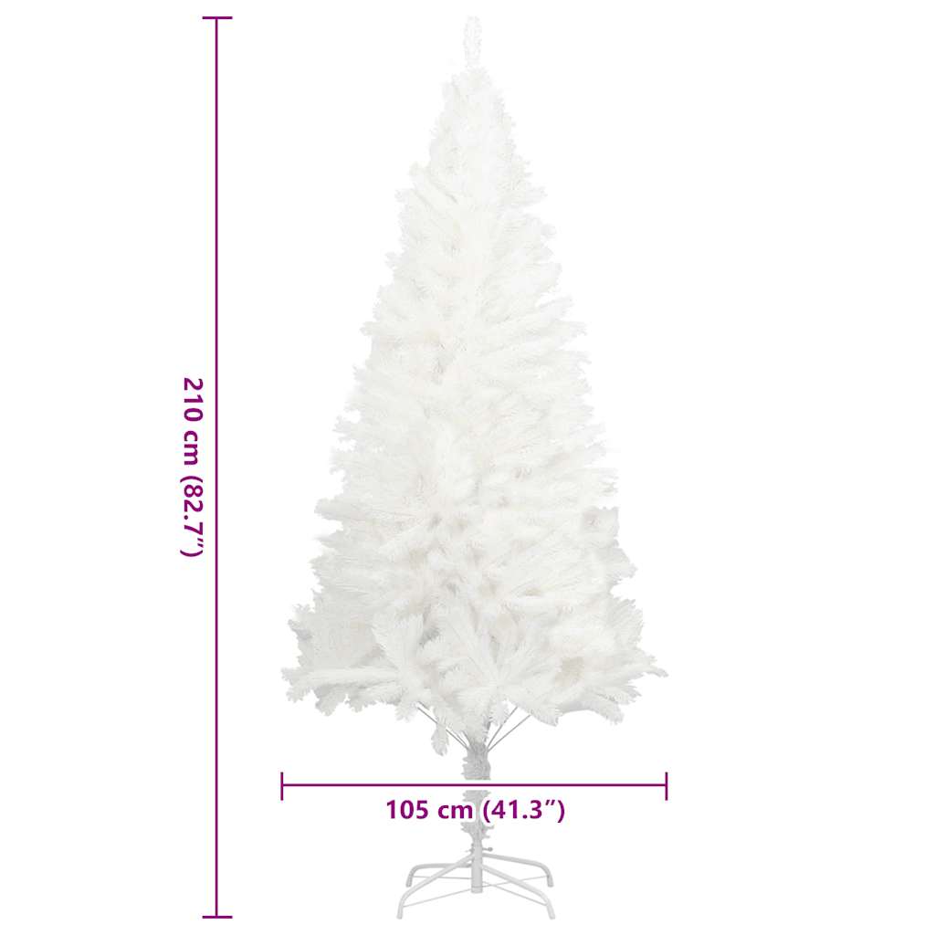 8720286014998_g_en_hd_5 vidaXL Artificial Christmas Tree Lifelike Needles White 210 cm - Image 6