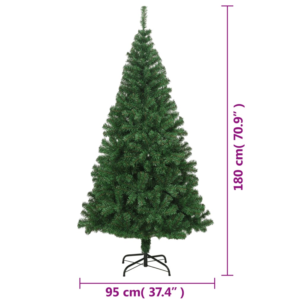 8720286015100_g_en_hd_5 vidaXL Artificial Christmas Tree with Thick Branches Green 180 cm PVC - Image 6