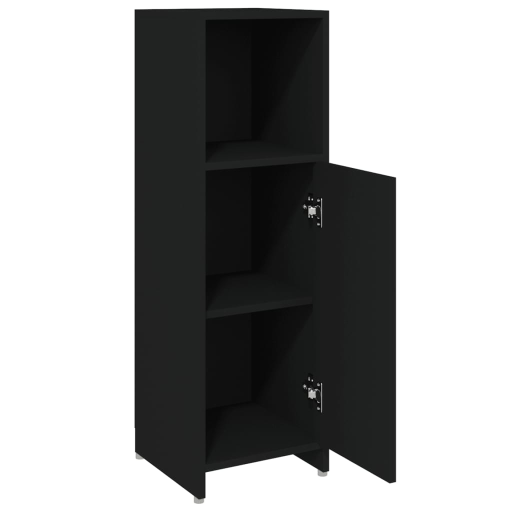 8720286015636_g_en_hd_3 vidaXL Bathroom Cabinet Black 30x30x95 cm Engineered Wood - Image 6