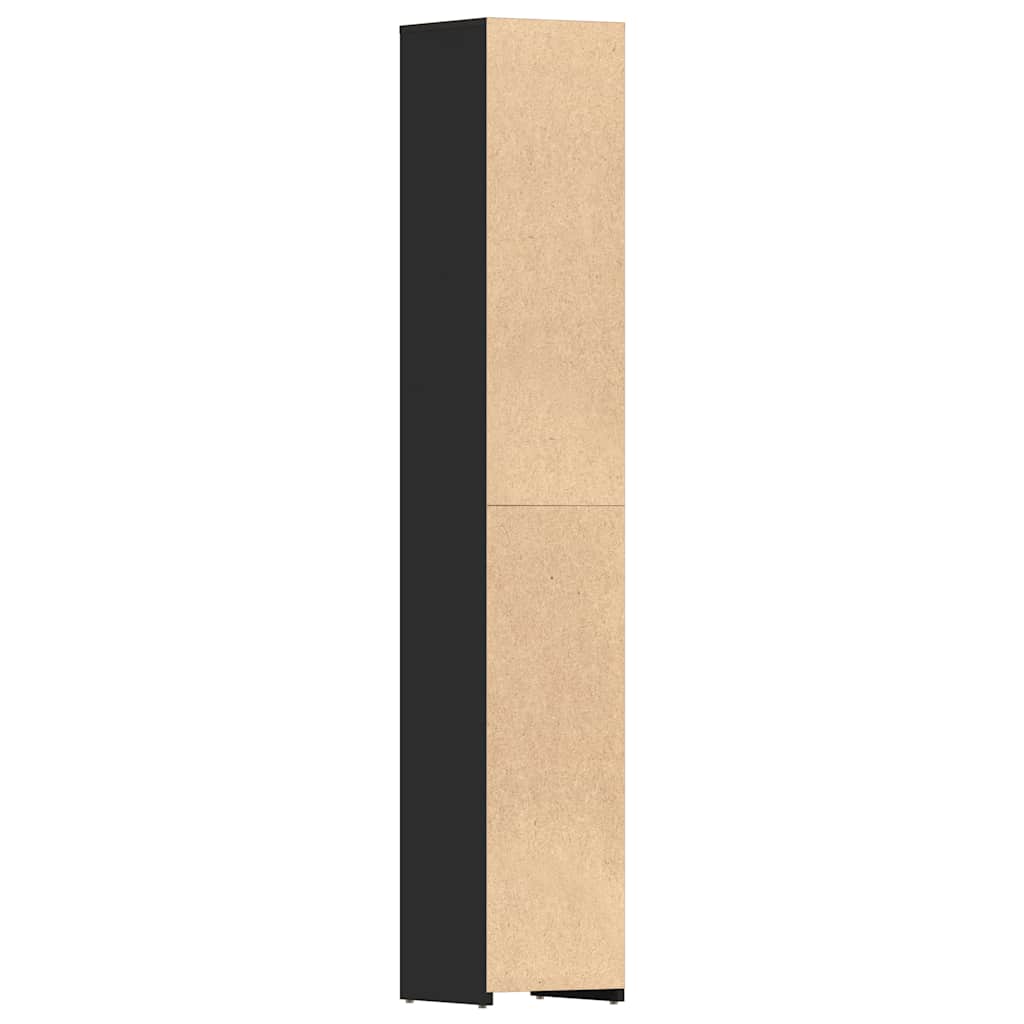 8720286015728_g_en_hd_6 vidaXL Bathroom Cabinet Black 30x30x183.5 cm Engineered Wood - Image 8