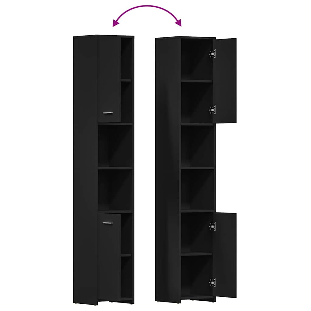 8720286015728_g_en_hd_8 vidaXL Bathroom Cabinet Black 30x30x183.5 cm Engineered Wood - Image 10