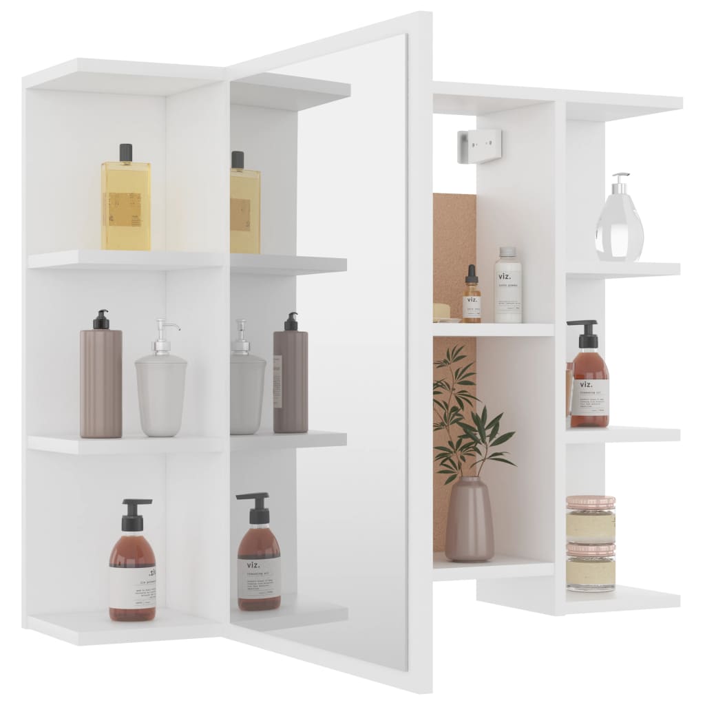 8720286015803_g_en_hd_2 vidaXL Bathroom Mirror Cabinet White 80x20.5x64 cm Engineered Wood - Image 4