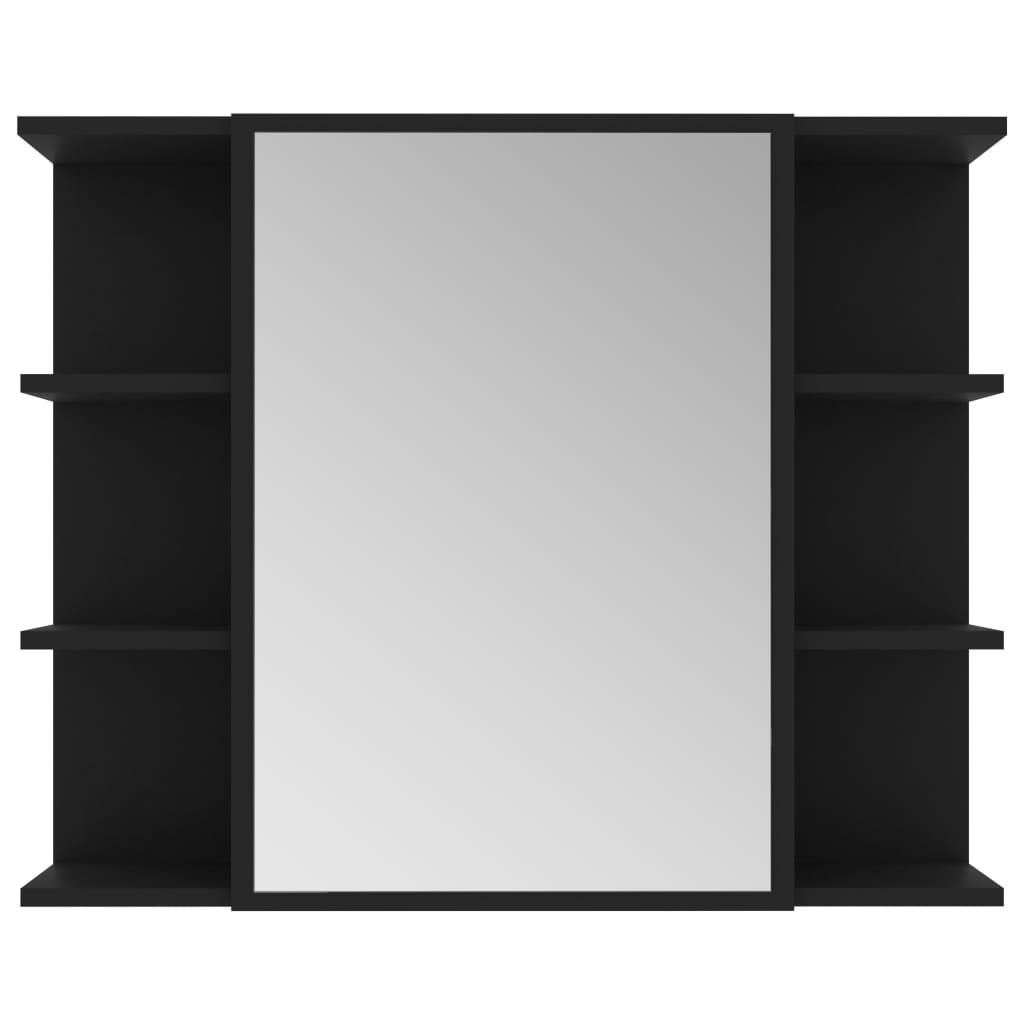 8720286015810_g_en_hd_4 vidaXL Bathroom Mirror Cabinet Black 80x20.5x64 cm Engineered Wood - Image 6